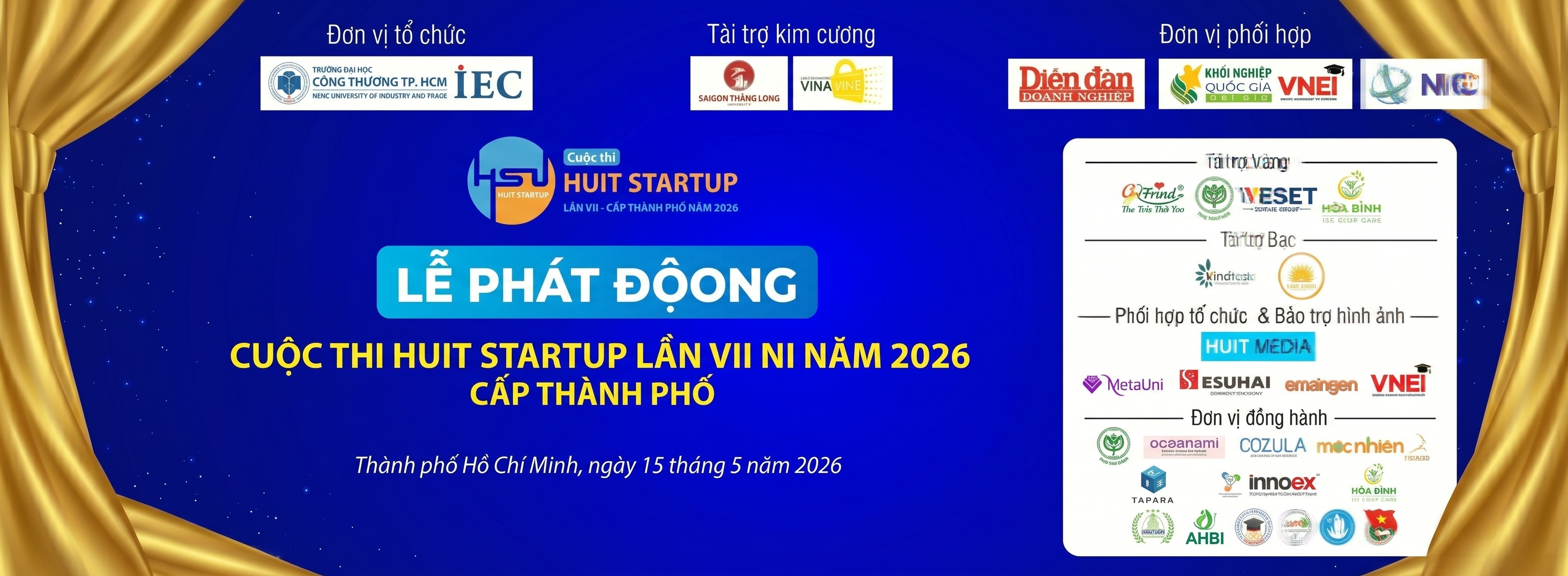 Cuộc thi HUIT Startup lần 07 năm 2026 với chủ đề “Đổi mới sáng tạo hướng tới mục tiêu phát triển bền vững” cấp thành phố