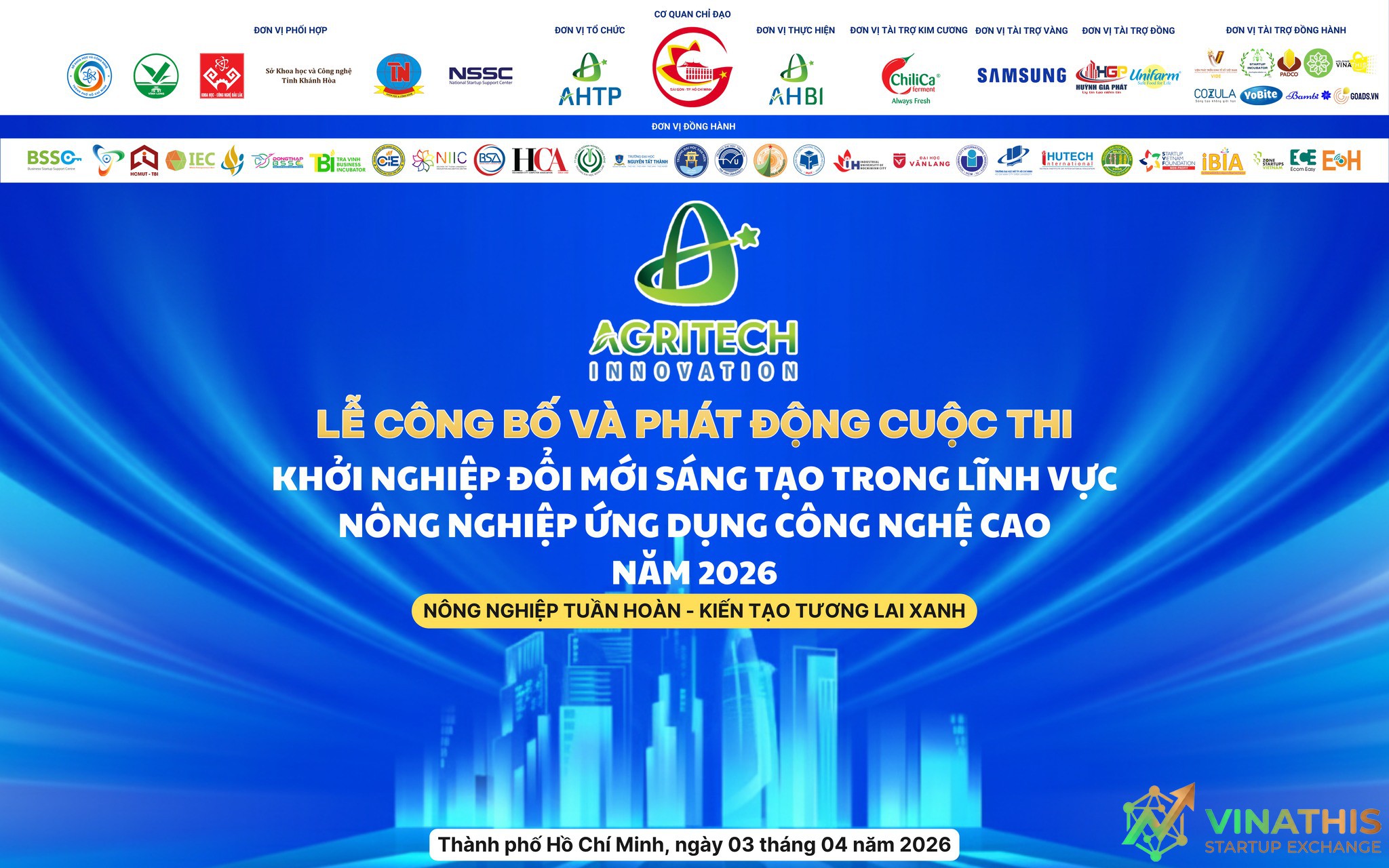 VINATHIS HOLDING ĐỒNG HÀNH CÙNG CUỘC THI KHỞI NGHIỆP NÔNG NGHIỆP CÔNG NGHỆ CAO 2026